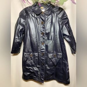 MICHEAL Micheal Kors Navy Blue Metallic Jacket